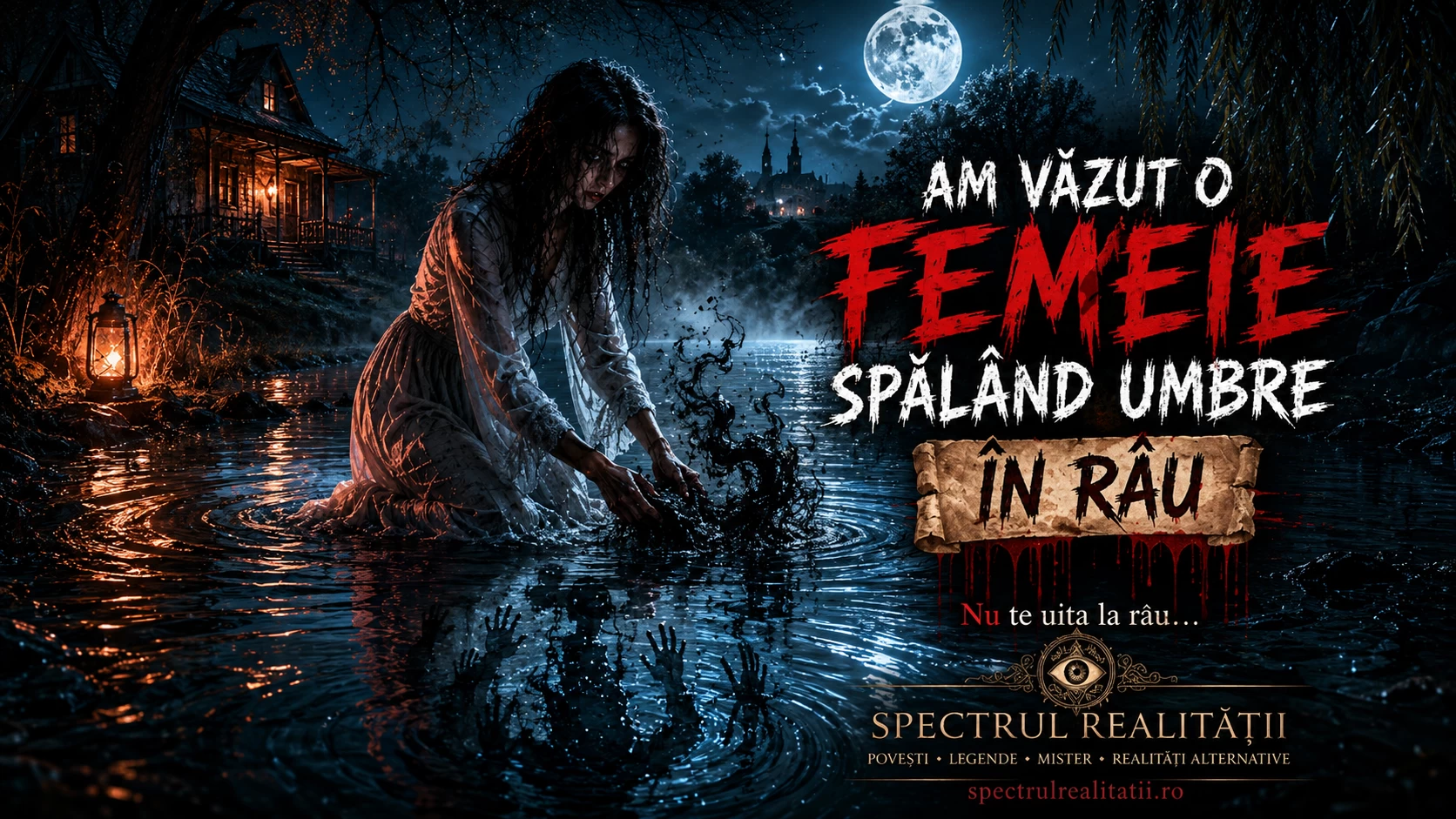 Am văzut o femeie spălând umbre în râu