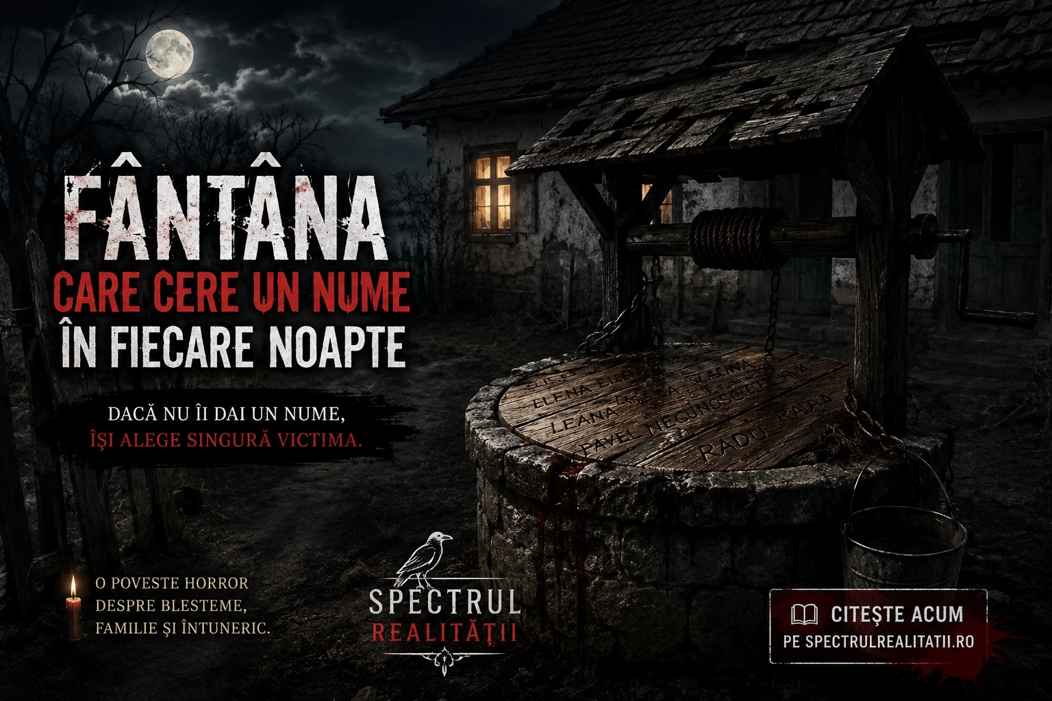 Fântâna care cere un nume în fiecare noapte