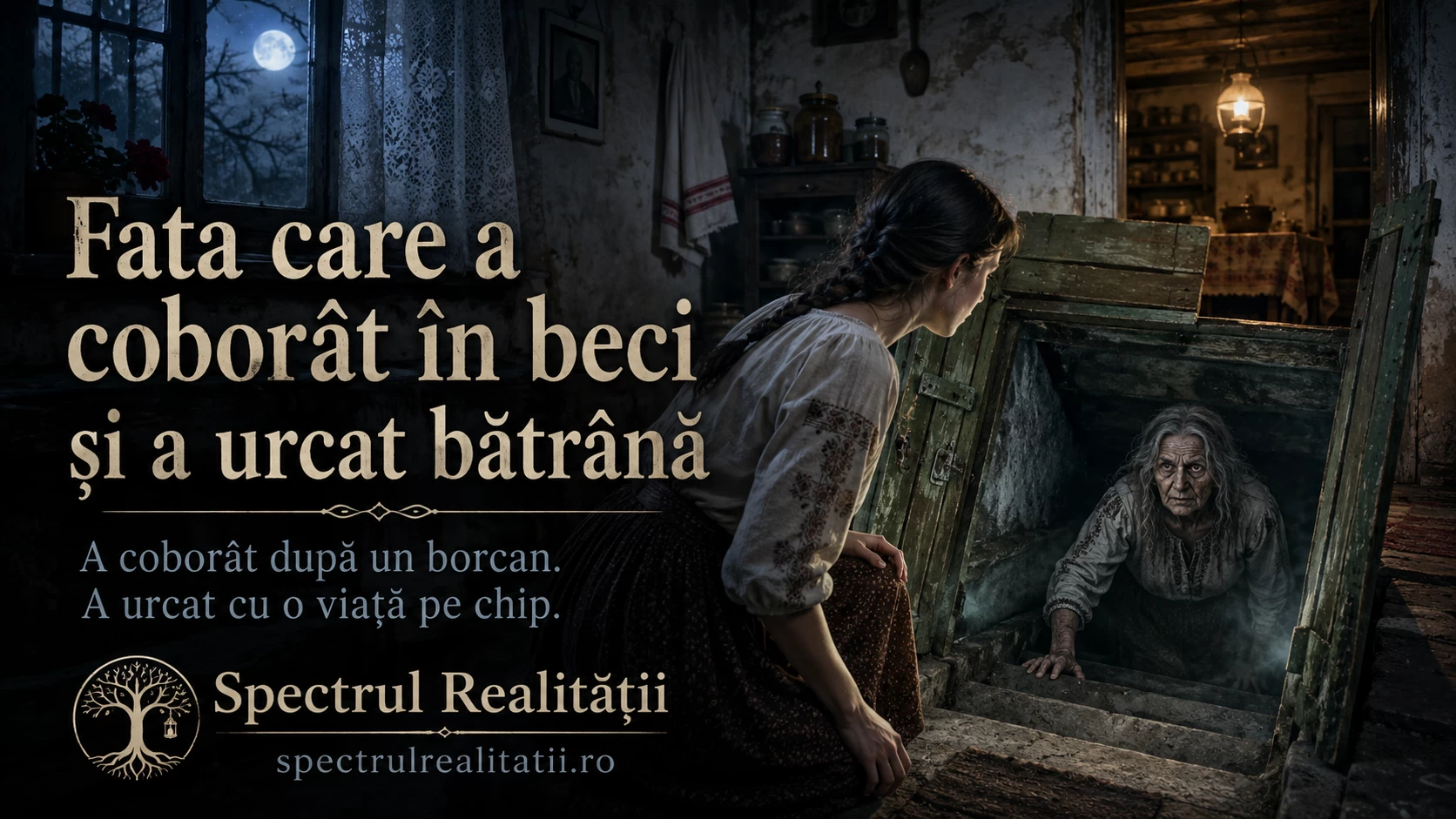 Fata care a coborât în beci și a urcat bătrână