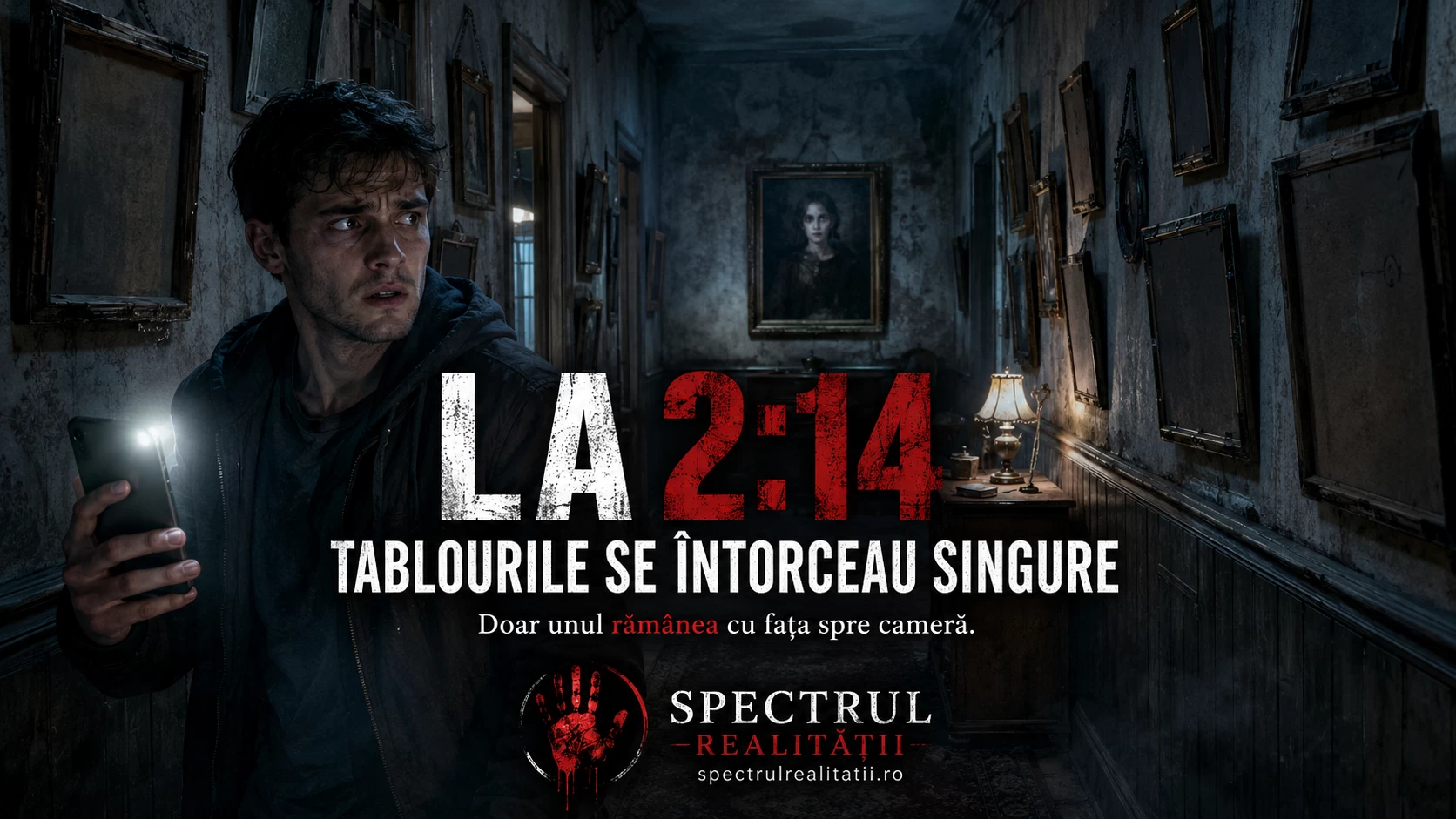 La 2:14, tablourile se întorceau singure spre perete